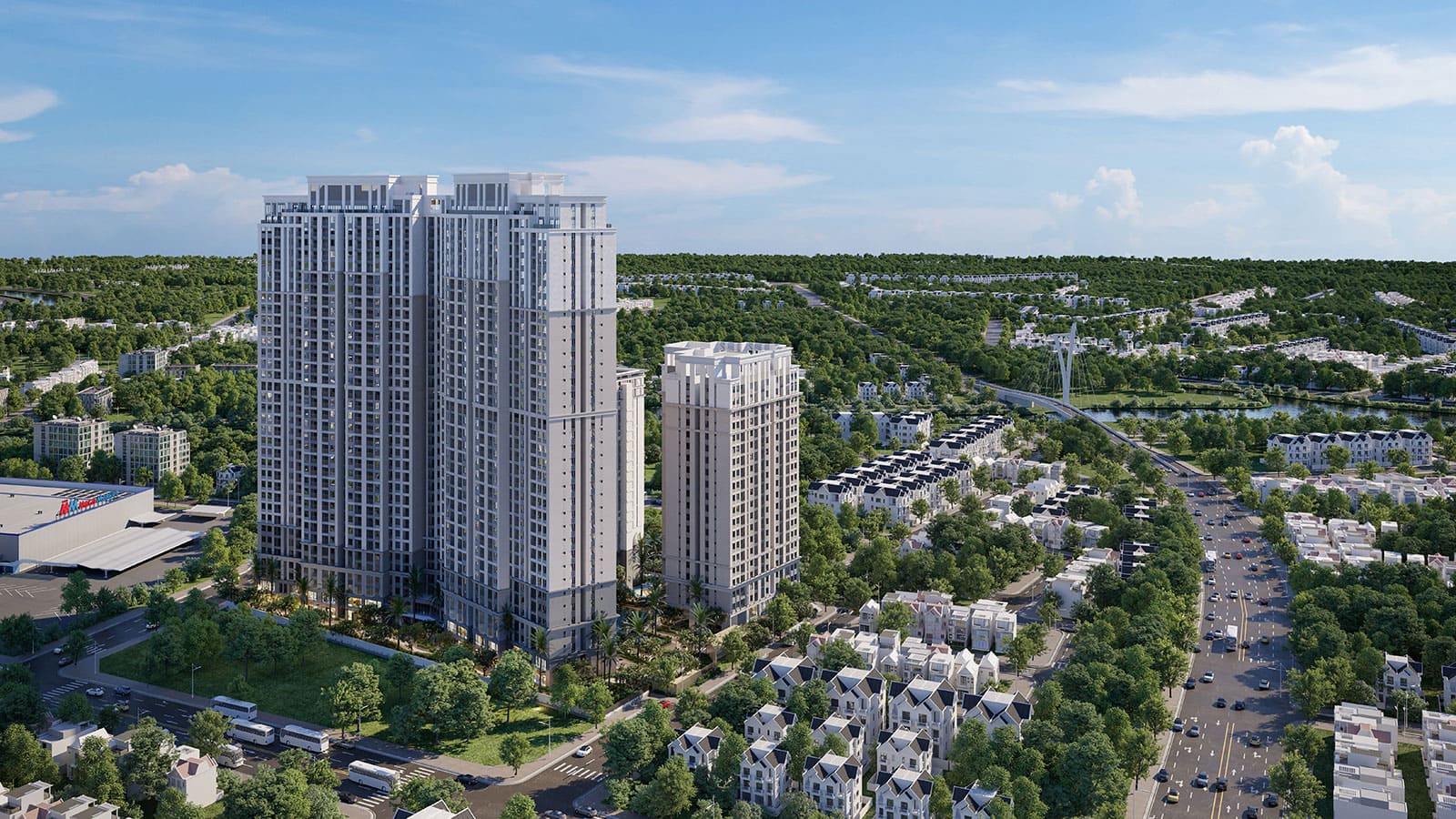 Phối cảnh căn hộ chung cư cao cấp Gem Park Hải Phòng được phát triển bởi N.H.O.