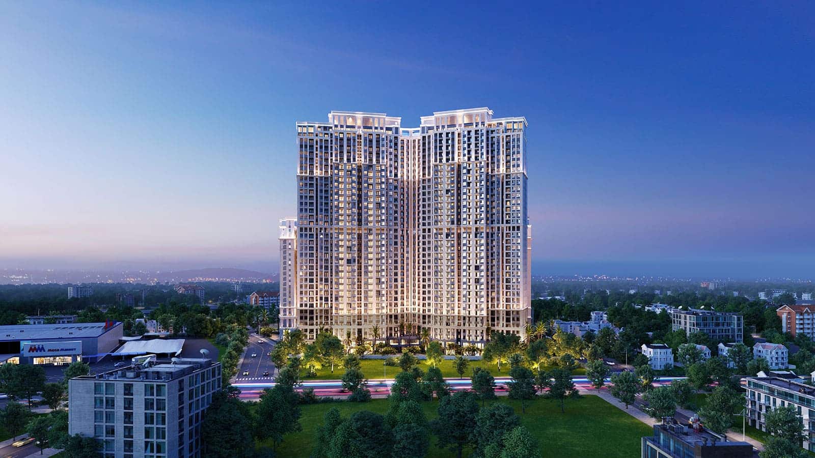 Phối cảnh căn hộ chung cư cao cấp Gem Park Hải Phòng được phát triển bởi N.H.O.